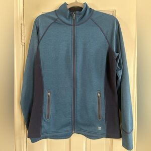 Title Nine light weight running jacket full zip with thumb holes size L women’s